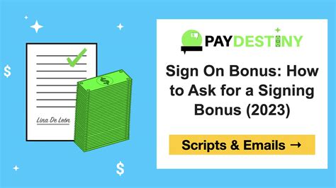 Sign On Bonus How To Ask For A Signing Bonus