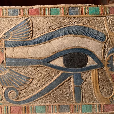 Egyptian Eye Of Horus Egyptian Painting Wall Relief Sculpture Art