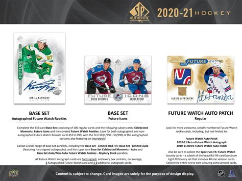 2020 21 Upper Deck Sp Authentic Hockey Hobby Box Da Card World