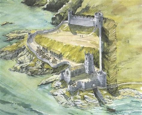 Image Result For Tintagel Castle Reconstruction Fantasy Castle