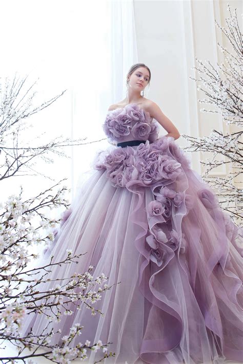 Lavender Color Wedding Dress