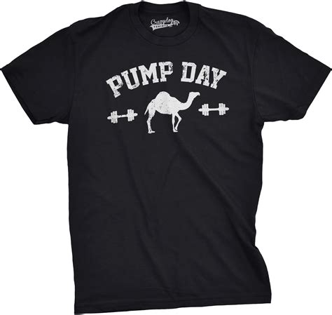 Crazy Dog T Shirts Mens Pump Day Funny Camel Hump Day Workout Fitness