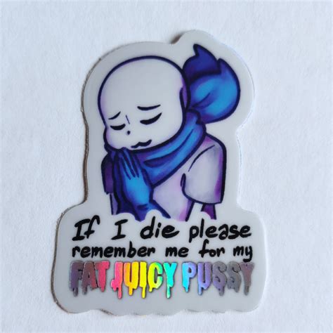 Holographic FAT JUICY PUSSY Sticker DunkingNuts Terrible Wares Online Store Powered By Storenvy