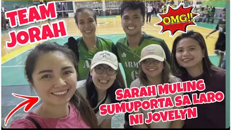 TEAM JORAH UPDATE AYUN OH SARAH GARCIA MULING SUMUPORTA SA LARO NI