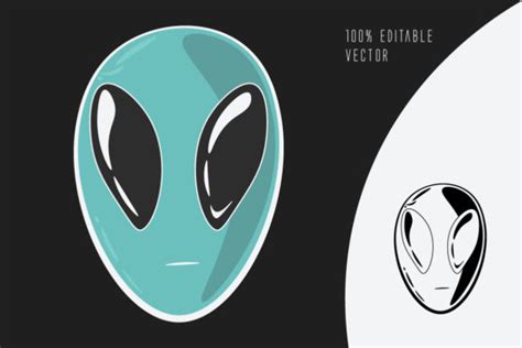 Classic Alien Head Graphic by Twisted By Art · Creative Fabrica