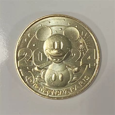 MÉDAILLE MONNAIE DE Paris Disneyland 2024 Euro Disney Medal Mickey