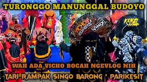 Barongan Vicho Dan Kawan Kawan Di Jaranan Turonggo Manunggal Budoyo