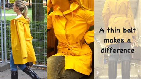 Yellow Raincoat Tightly Belted Youtube