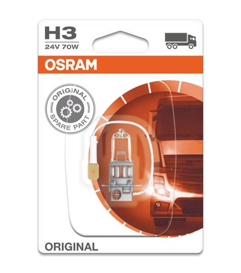 BULB OSRAM HALOGEN H3 64151 01B 55W 12V PK22S BLI1