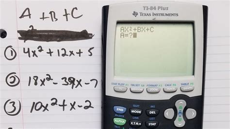 Factoring With Ti 84 Plus Calculator Read Below Youtube