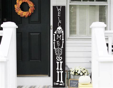 Halloween Welcome Sign, Halloween Welcome Sign, Welcome Sign Front Door ...