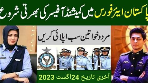 Paf Jobs Join Pakistan Air Force As Commissioned Officer Paf