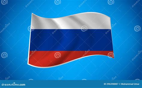 National Flag Of Russia Waving National Flag Of Russia Russian Flag