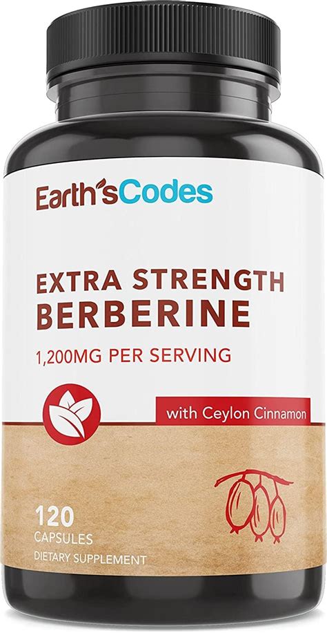 Earths codes Berberina prémium de 1200 mg 120 cápsulas veganas