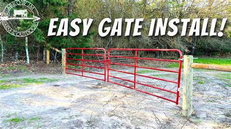 How To Install Double Farm Gates Quick Easy No Math Method Youtube