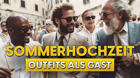 Outfits für SOMMERHOCHZEITEN als Gast Stylingtipps für Männer YouTube