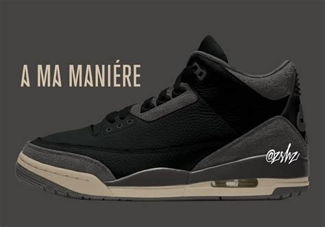 A Ma Maniere X Air Jordan 3 Black FZ4811 001 SneakerFiles