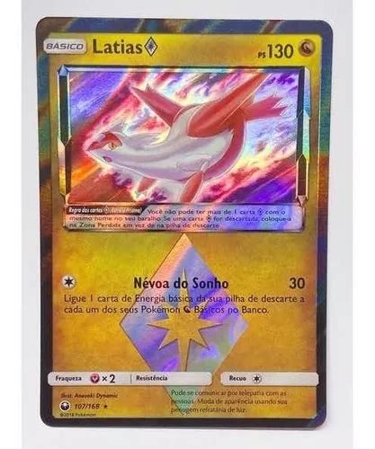 Carta 107 168 Pokémon Latias Estrela Prisma Holográfica MercadoLivre