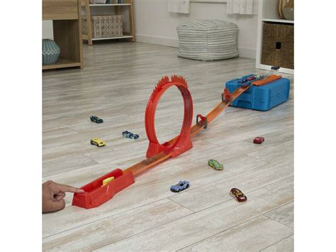 Hot Wheels Track Builder Acrobacias De Fuego Mattel Hmc Juguetilandia