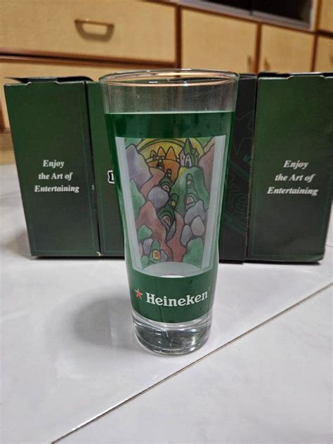 Heineken Glass Food Drinks Beverages On Carousell