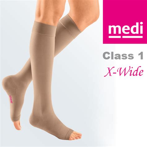 Medi Mediven Plus Class Beige Below Knee Open Toe Compression