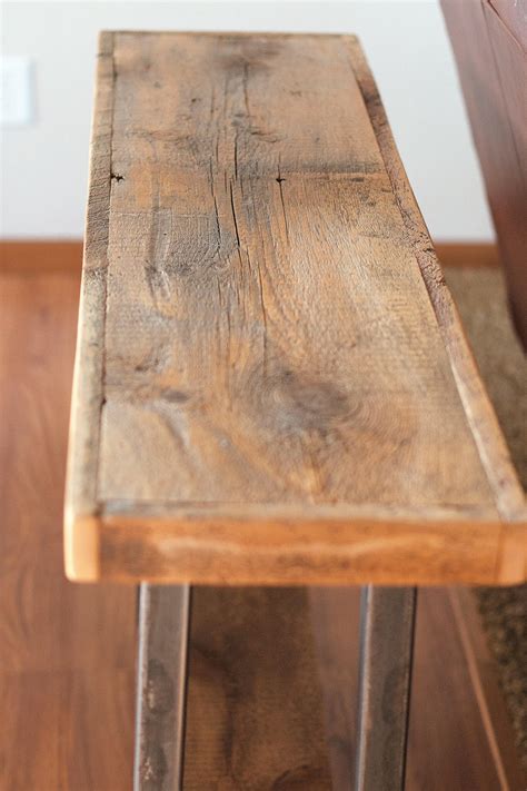 Rustic Industrial Barn Wood Console Table Reclaimed 1800s Barn Wood An Somethinghandmademn