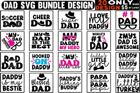 Dad Svg Bundle Design Graphic By Rhdesign Creative Fabrica