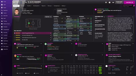 Illia Zabarnyi FM22 Football Manager 2022 FM Scout