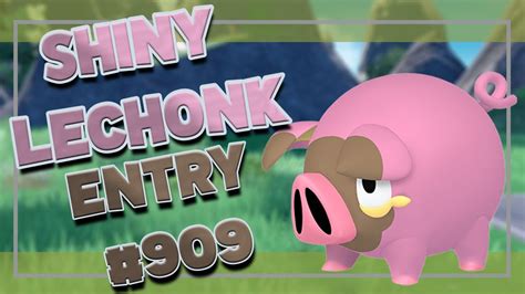 Shiny Lechonk From Sv Outbreaks Shiny Living Dex Youtube