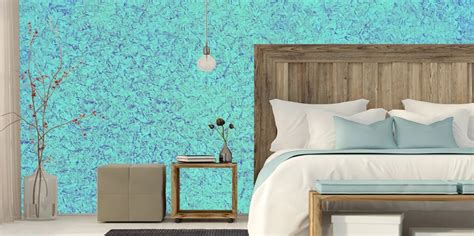 Blue Glory Ragging Elegant Wall Texture Designs Aapka Painter