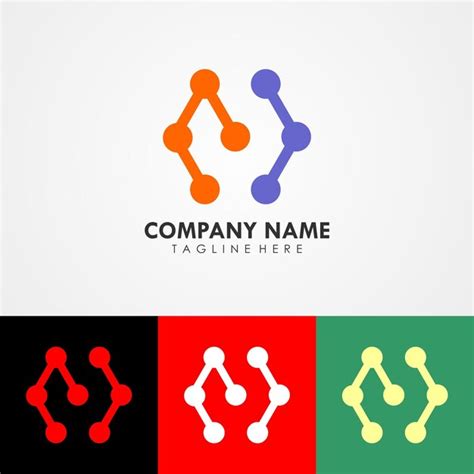 Diseño de marca de logotipo de empresa abstracta plantilla de diseño