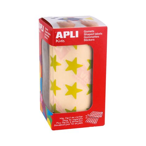 Rollo Gomets Apli Estrellas Grandes Office24 Colores Oro