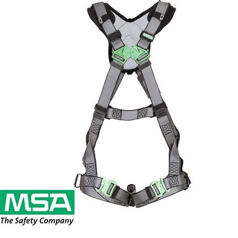 Msa V Fit Full Body Harness M Back Shoulder Leg Padding Quick Connect