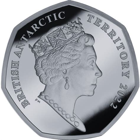 Pence Elizabeth Ii Platinum Jubilee Silver British Antarctic