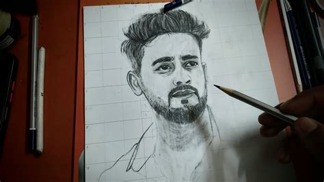 Elvish Yadav Sketch Portrait Hyperlapse Video Thesocialfactory Youtube