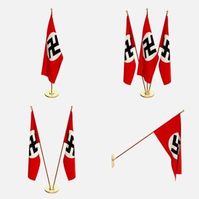 German WW2 Flag Pack - 3D Model by dragosburian