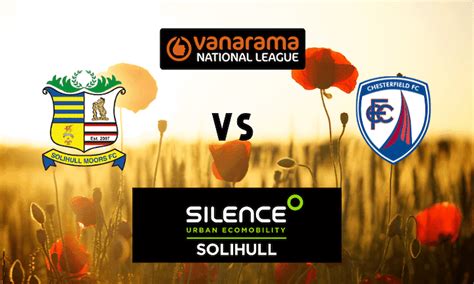 Remembrance Fixture Solihull Moors Vs Chesterfield Solihull Moors Fc