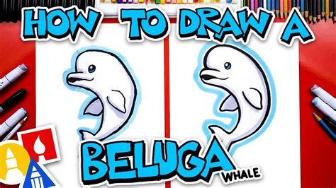 How To Draw A Cartoon Beluga Whale Youtube