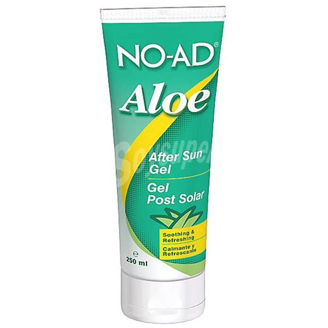 No Ad After Sun Gel Aloe Para Despues Del Sol Calmante Y Refrescante