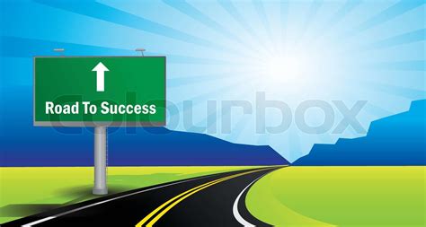 Road to success | Stock vector | Colourbox