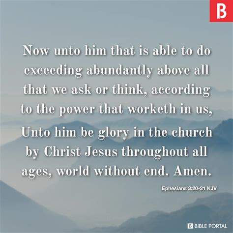 Ephesians 3 20 Niv
