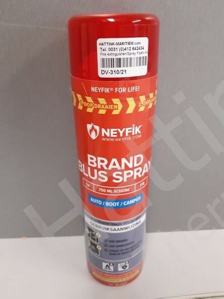 Estintore Schiuma Spray A B Fino A 15C Hattink Thermo Parts