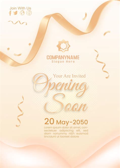 Premium Vector | Grand Opening Soon flyer or banner design