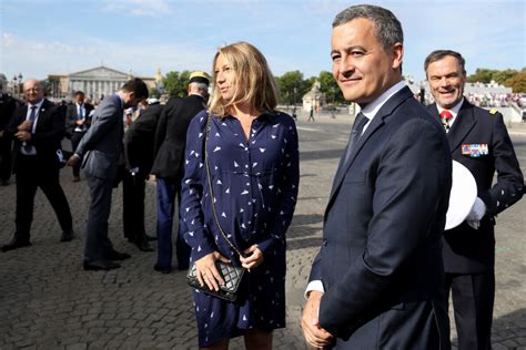 Photo Gérald Darmanin Ministre de l intérieur et sa femme Rose Marie