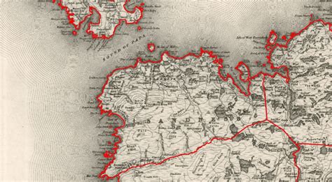 Georeferenced Ordnance Survey 1 Map Of Western Shetland Overlayed By