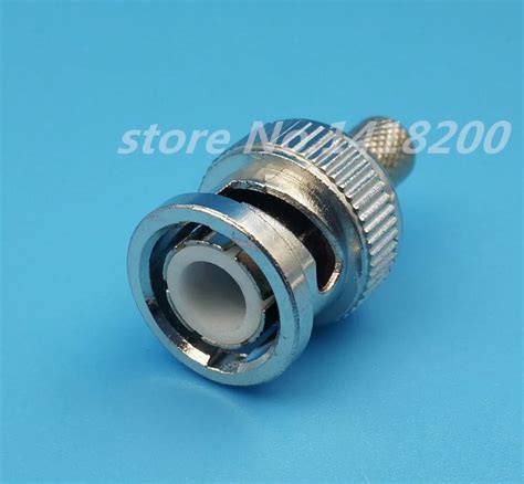 Pcs Bnc Male Crimp Plug For Rg Coaxial Cable Rg Bnc Connector