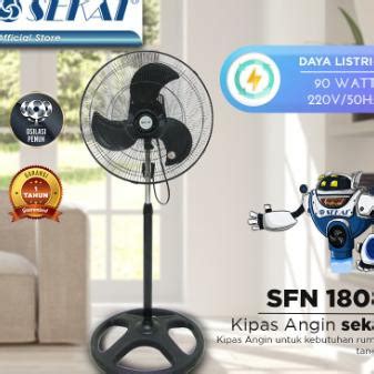 Jual Sekai Stand Fan Tornado Besi Inci Kipas Angin Berdiri Sfn