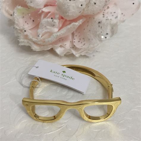 Kate Spade Jewelry Kate Spades Lookout Glasses Bangle Bracelet Poshmark