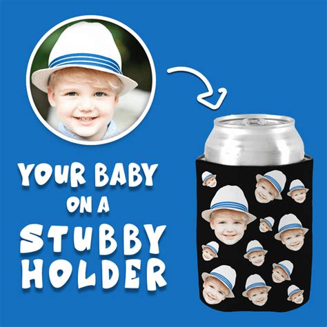 Your Face On A Stubby Holder Dad Cooler