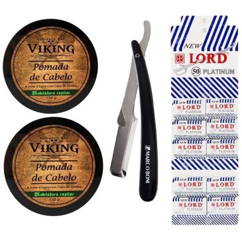 Kit Pomadas Modeladoras Navalhete L Minas De Barbear Viking